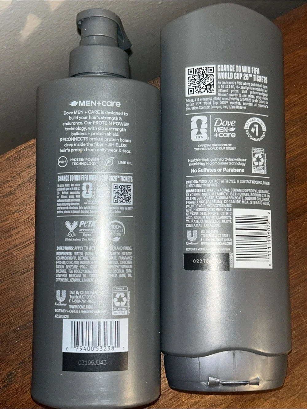 DOVE Men+Care All Star Comfort 2-in-1 Shampoo/Conditioner & Body/Face Wash Set